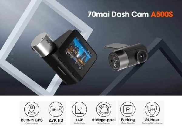 Camera Hành Trình 70mai A500S – Ghi Hình Trước & Sau, Bản Nội Địa & Quốc Tế