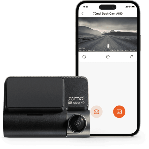Camera Hành Trình 70mai A810 4K – Siêu Nét, Ghi Hình Trước & Sau