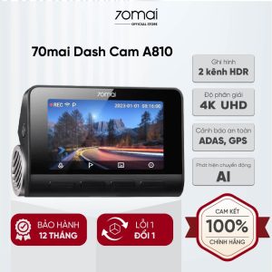 Camera Hành Trình 70mai A810 4K – Siêu Nét, Ghi Hình Trước & Sau