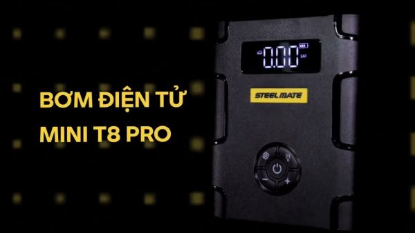 Bơm lốp ô tô Steelmate T8 Pro kiêm kích nổ