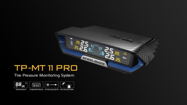 Cảm Biến Áp Suất Lốp MT11 Steelmate Đặt Taplo – Giải Pháp Giám Sát An Toàn Cho Mọi Hành Trình