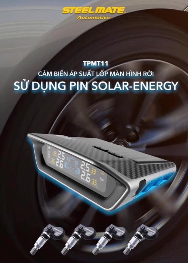 Cảm Biến Áp Suất Lốp MT11 Steelmate Đặt Taplo – Giải Pháp Giám Sát An Toàn Cho Mọi Hành Trình