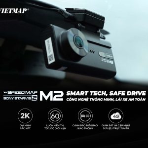 Camera Hành Trình Vietmap Speedmap M2 – Ghi Hình Sắc Nét, Cảnh Báo Tốc Độ GPS Chuẩn Xác