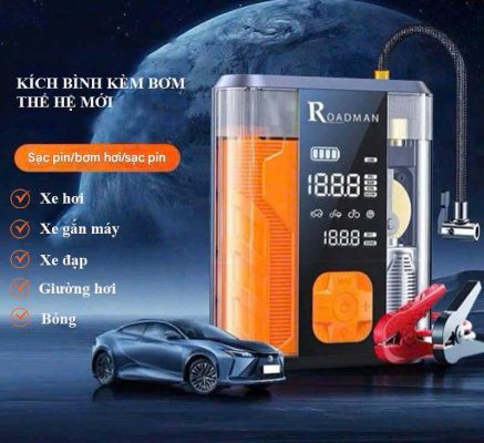 Bơm Lốp Kiêm Kích Bình Ô Tô Roadman – Giải Pháp Tiện Lợi Cho Mọi Chuyến Đi