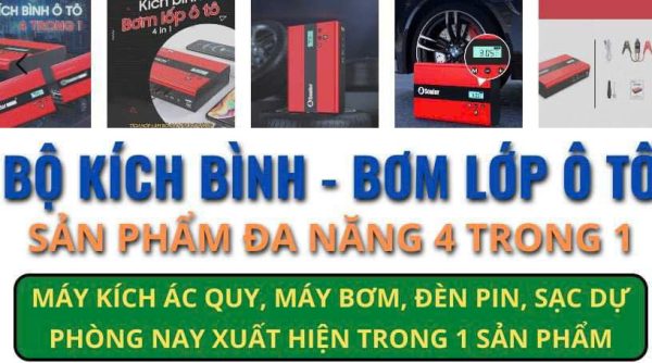 Bơm Lốp Kiêm Kích Bình Ô Tô Soulor 69800mAh