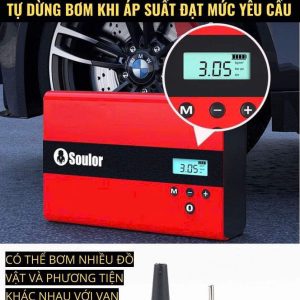 Bơm Lốp Kiêm Kích Bình Ô Tô Soulor 69800mAh
