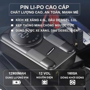 Bơm Lốp Kiêm Kích Bình Ô Tô Soulor – Giải Pháp Cứu Hộ Đa Năng Cho Mọi Hành Trình